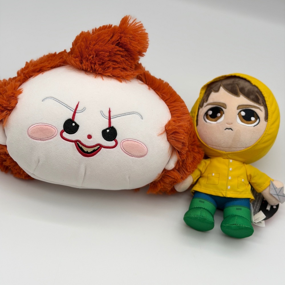 IT Movie Pennywise and Georgie Plush Set Stephen King Horror Collectible Toy‎